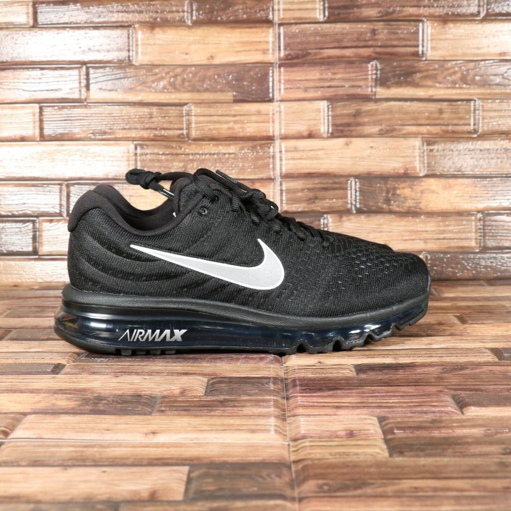 Nike Air Max 2017 Triple Black Reflective White Anthracite 849559-001 Me… - Picture 3 of 7